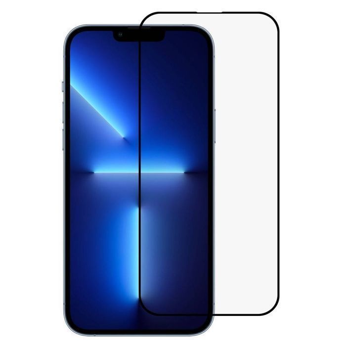 Szkło hartowane 5D do iPhone 14 Pro z czarną ramką