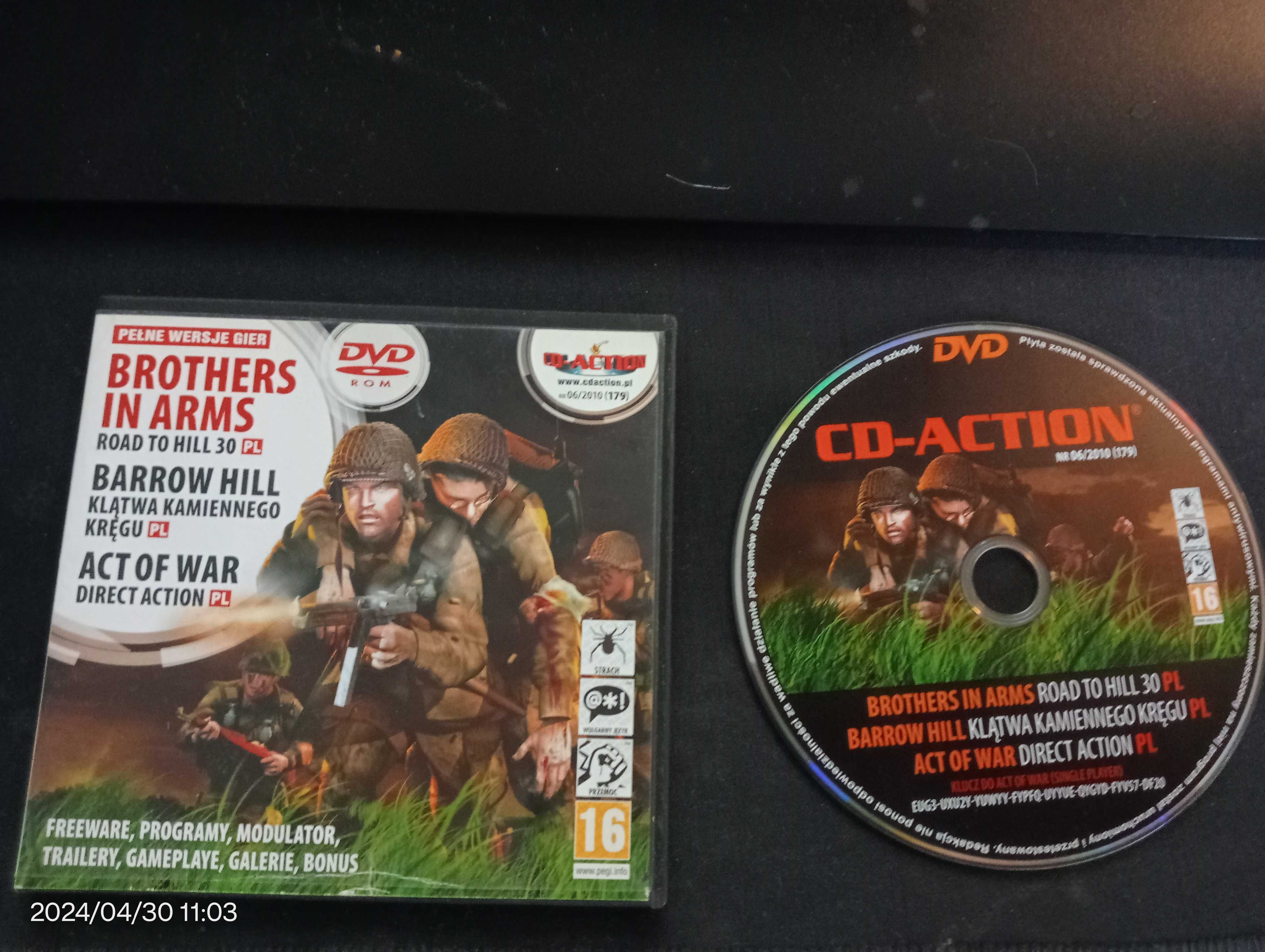 Brothers in Arms + Barrow Hill + Act of War PC PL