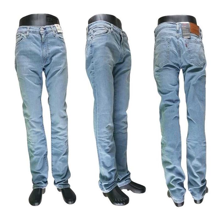 Męskie jeansy Levi's 511 -Slim Stretch jasne nowe oryg. Levis -W32/L36