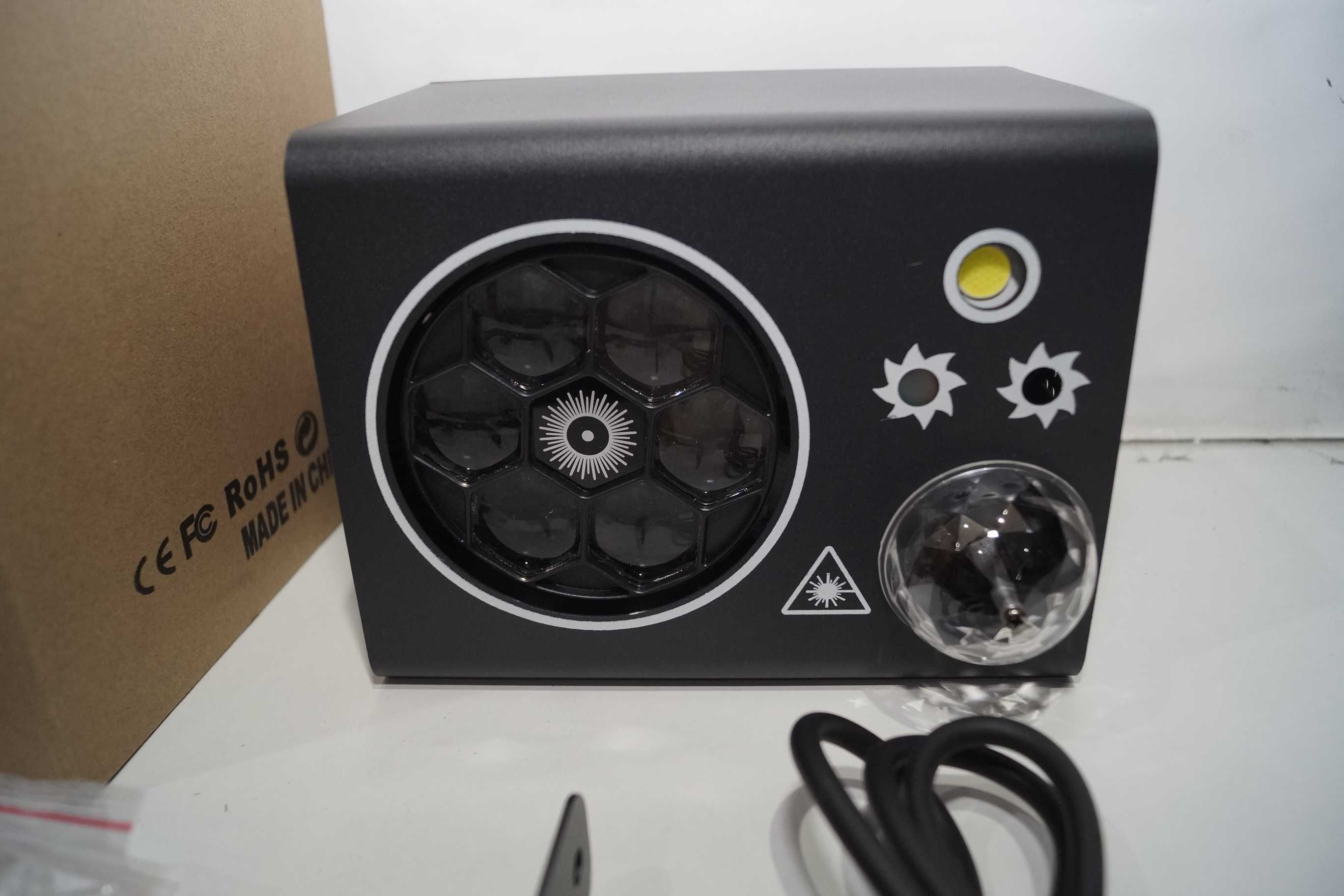 Multiefekt LED Party Box Efekt Disco Laser Magic Ball 4w1 oświetlenie