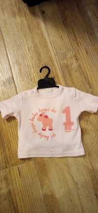 Bluzeczka różowa niemowlęca 68