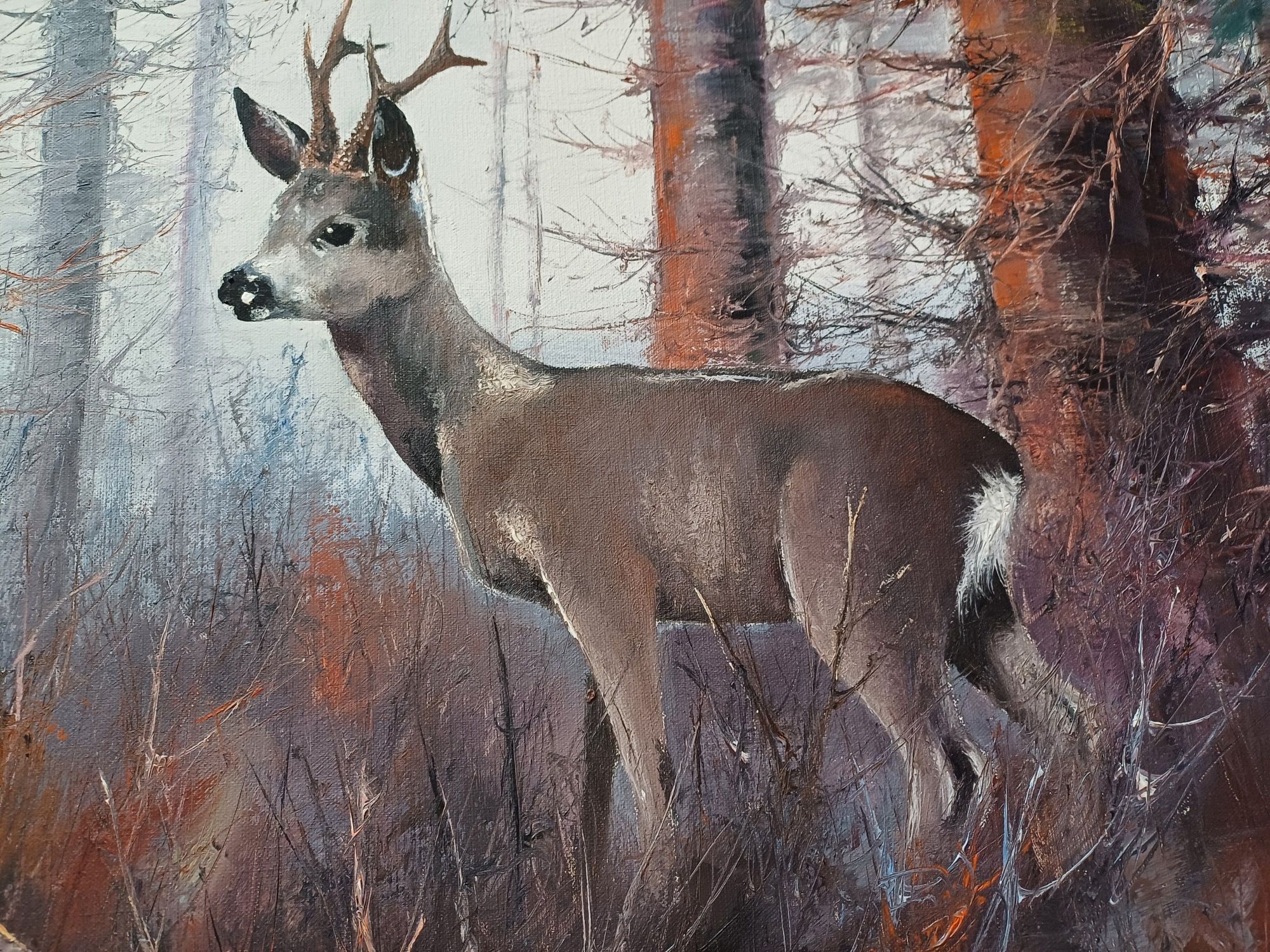 Stary obraz na płótnie HARRY BONDE PETERSEN (1918- 1999)