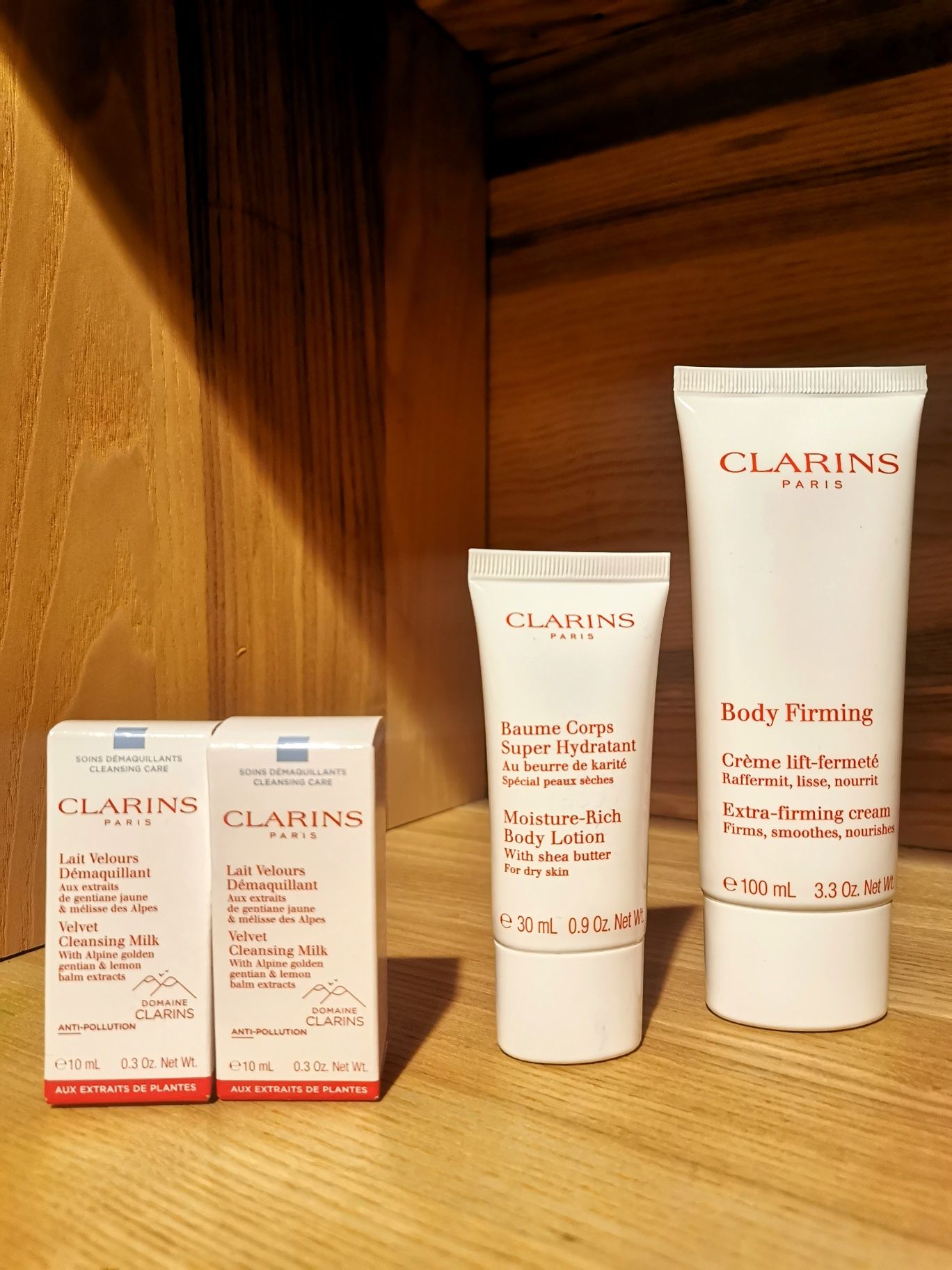 Clarins body and face