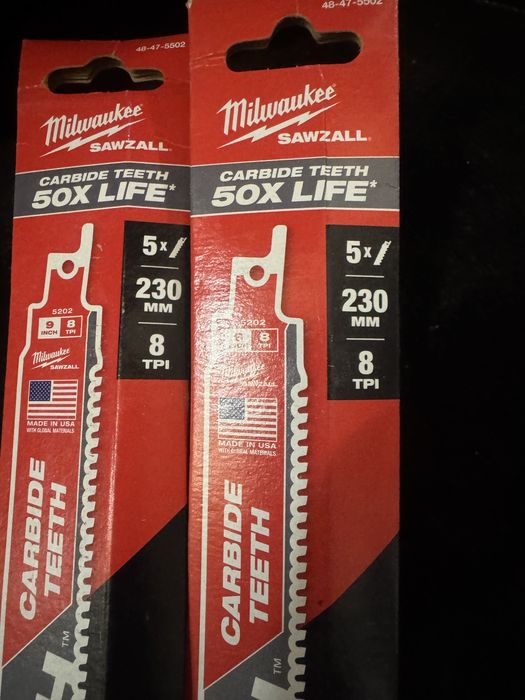 Brzeszczoty milwaukee 230 mm