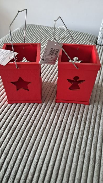 Lampiony drewniane Nowe