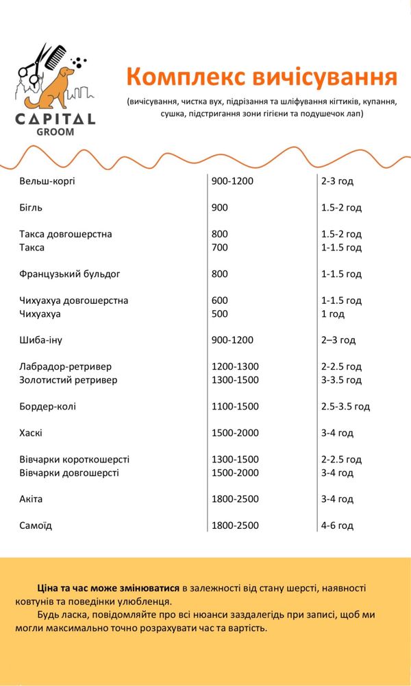 Грумінг в місті Київ