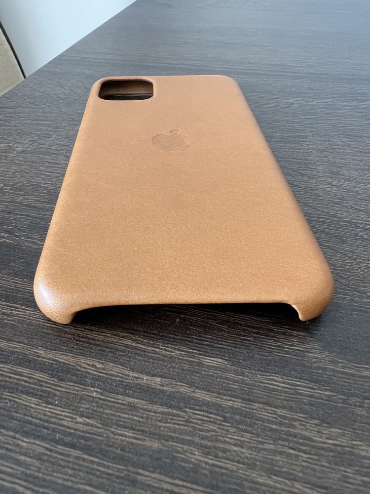 Etui skórzane Apple iPhone 11 Pro Max Saddle Brown - oryginalne