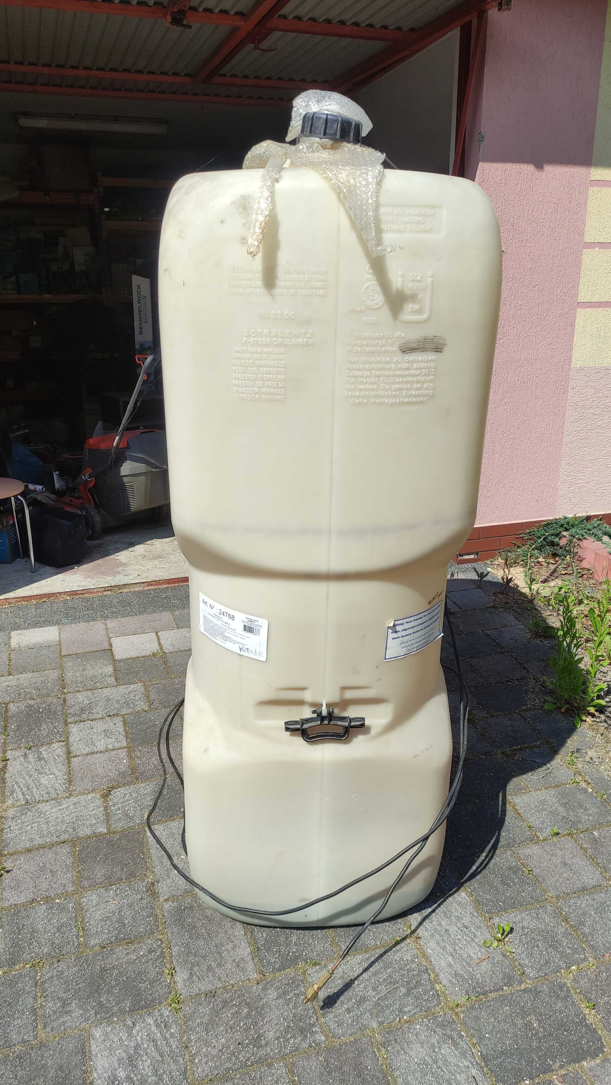 Zbiornik na paliwo, olej opałowy, diesel, ropę, 1000 ltr, Sotralentz