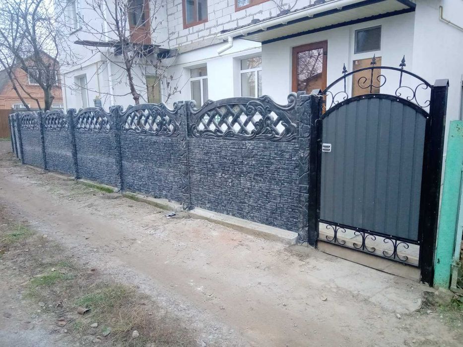 Бетонні огорожі Чернівці (єврозабор) від виробника