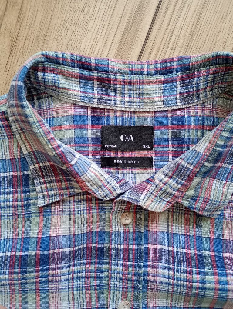 C&A męska koszula lniana 3XL 4XL lato