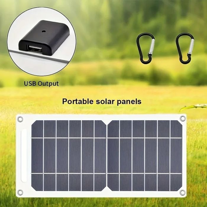 Сонячна панель PowerBank Solar Солнечная батарея USB портативная