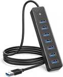 GiGimundo Hub Listwa USB 7w1 3.0 Hub 7-portowy koncentrator USB Szybki