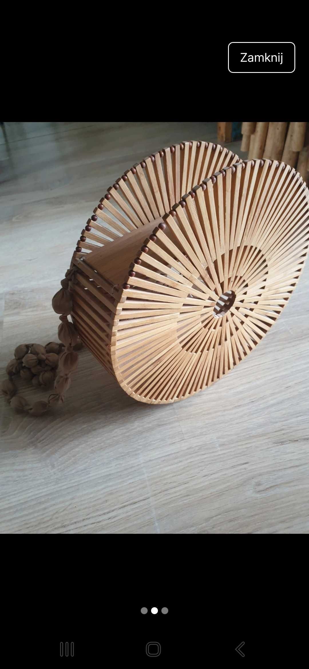 Torebka drewniana