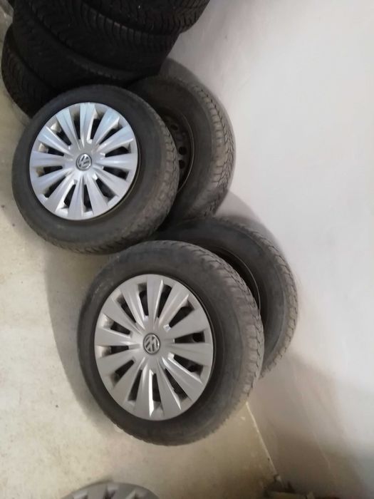 Koła vw 5x112 R15 opony zimowe