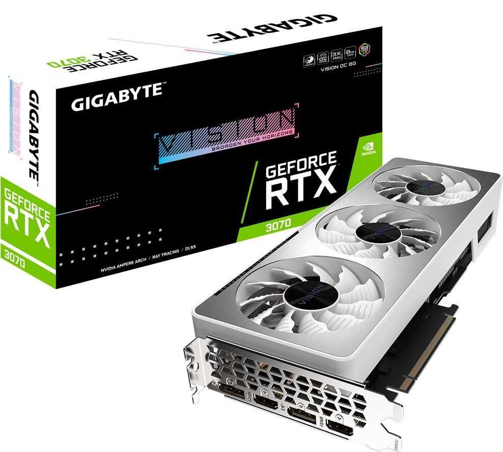 Гарантія! Відеокарта Gigabyte GeForce RTX 3070 VISION OC V2 8G