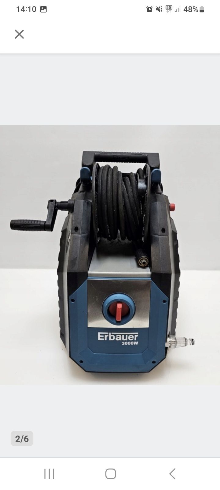Erbauer myjka 3000wat 180bar