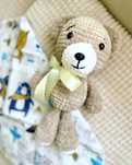 Miś pluszowy na szydełku amigurumi handmade na prezent