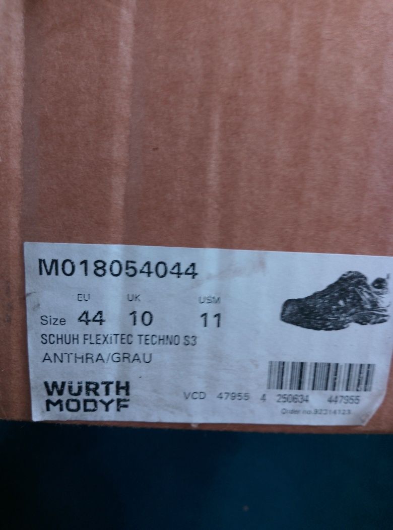 Buty ochronne Techno S3 Flexitec Wurth