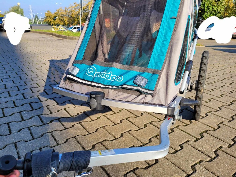 Przyczepka rowerowa queridoo dla 2 dzieci
