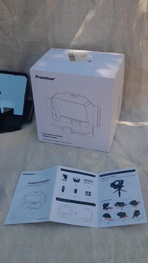 PRONSTOOR - Kit de teleprompter /teleponto portátil para telemóvel, te