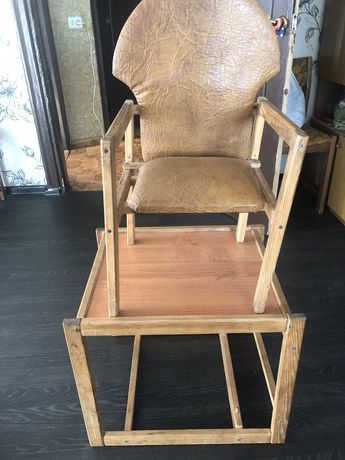 Столик стульчик для кормления деревянный
