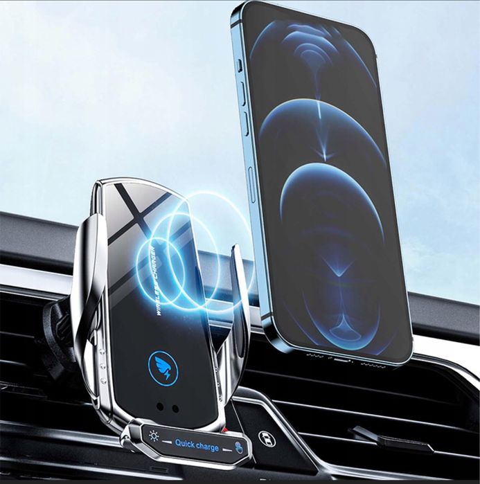 Uchwyt samochodowy z ładowaniem indukcyjnym