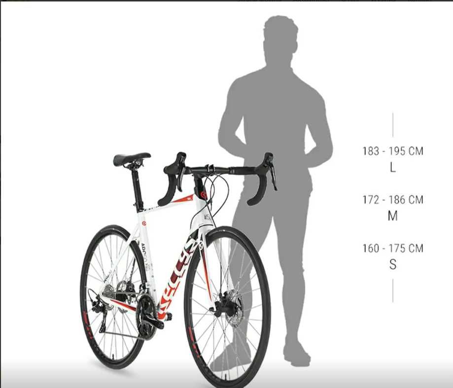 Rower szosowy KELLYS ARC 50 roz M plus koła KARBONOWE