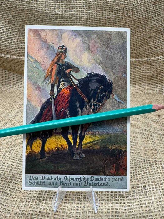 B535 pocztówka original wojsko Pruskie feldpost  1916 ww1 LUX