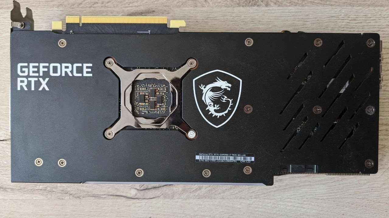 Відеокарта MSI GeForce RTX 3070 GAMING Z TRIO (LHR) гарантія