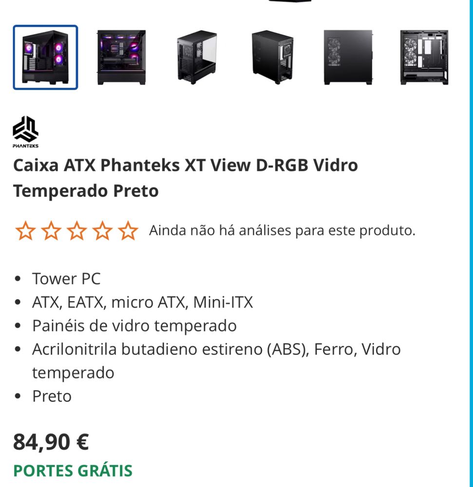 Caixa ATX Phanteks