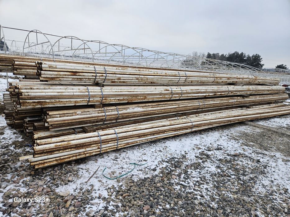 Rura stalowa fi 51 na tunele foliowe palaki  slupki  wymiar 10.80 m
