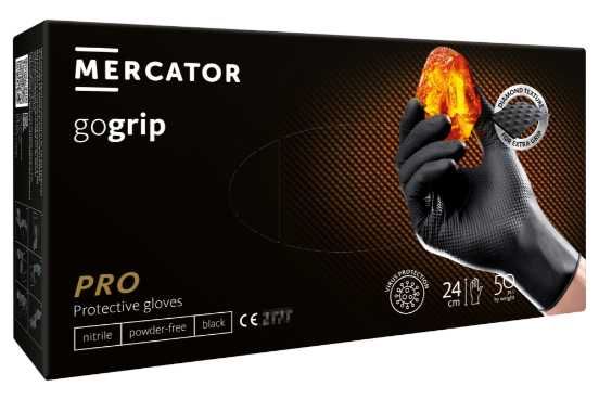 Перчатки нитриловые сверхпрочные MERCATOR,размер ХL