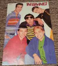 Plakat duży dwustronny N'SYNC Justin Timberlake oraz Boyzone i Molęda