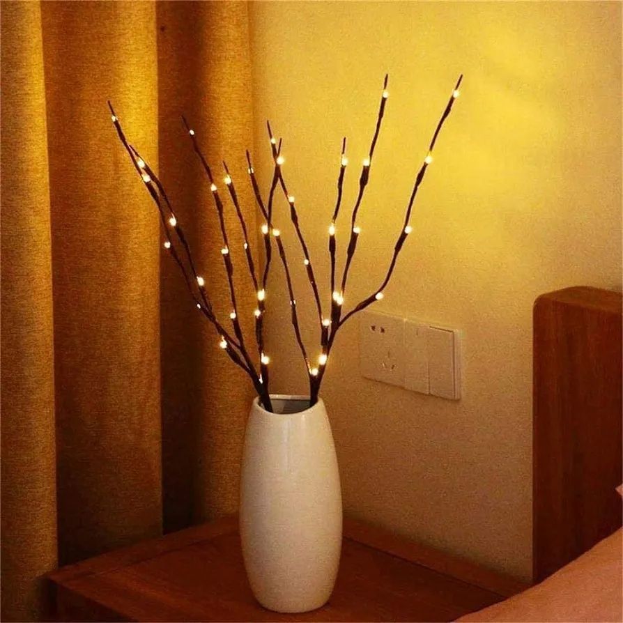 2 sztuki 76 cm LED gałązka światła gałązka drzewa elastyczna gałąź