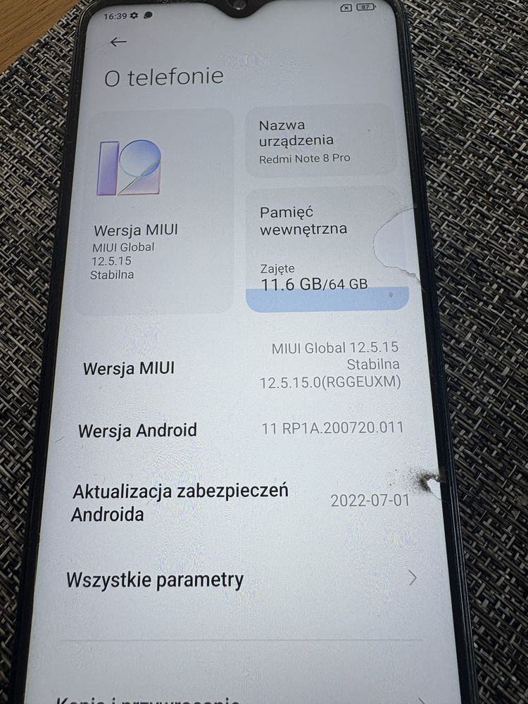 Telefon xiaomi redmi note 8 pro