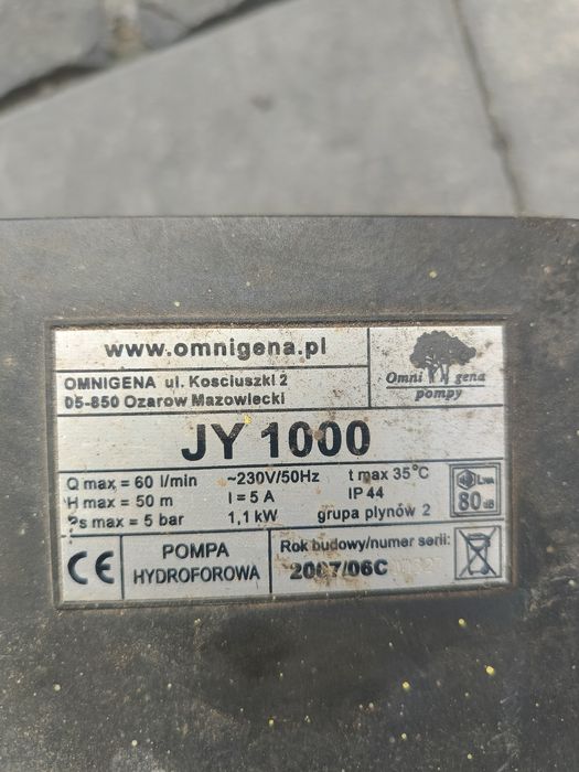 Silnik pompa hydrofor