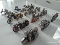 Miniaturowe motocykle , srebro , motocykl