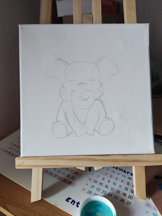 Quadro pintado a óleo