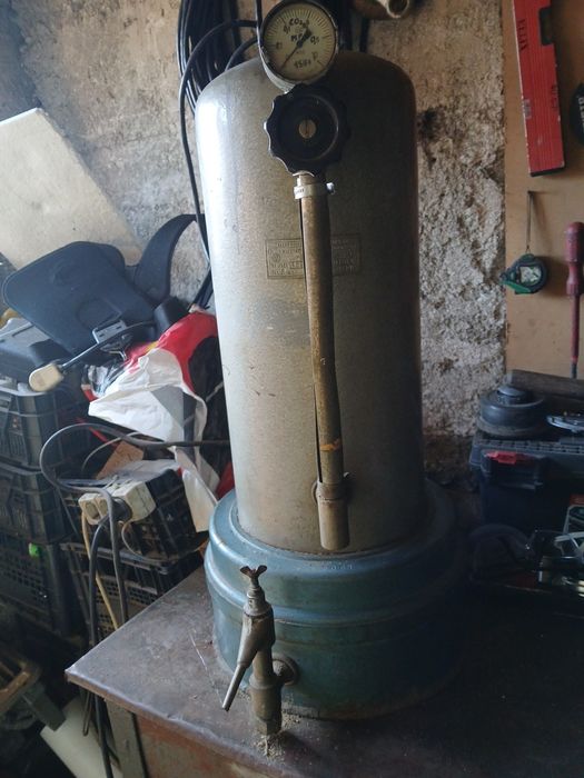 Zabytkowy podgrzewacz ciśnieniowy / mini kocioł szkoleniowy PRL