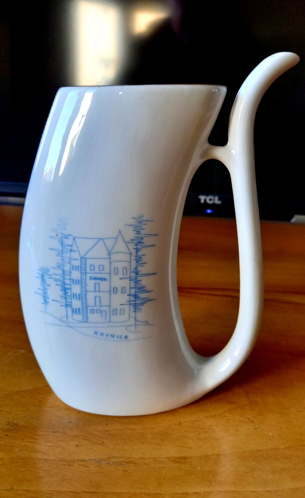 Porcelana Ćmielow, pijałka, PRL, picasso, ręcznie malowane, Krynica