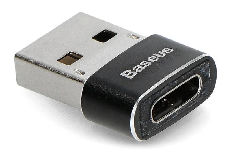 Переходник с USB-C на USB-A - черный - Baseus CAAOTG-01