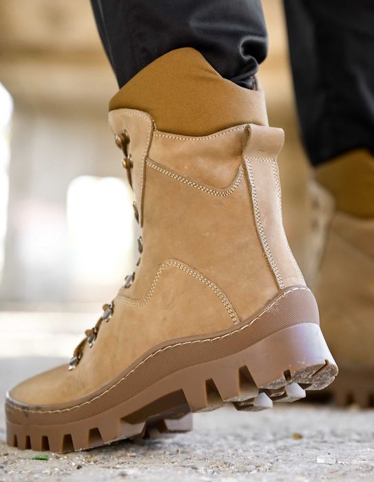 Тактичні Зимові берці з натуральної шкіри trinidat кайот ботинки