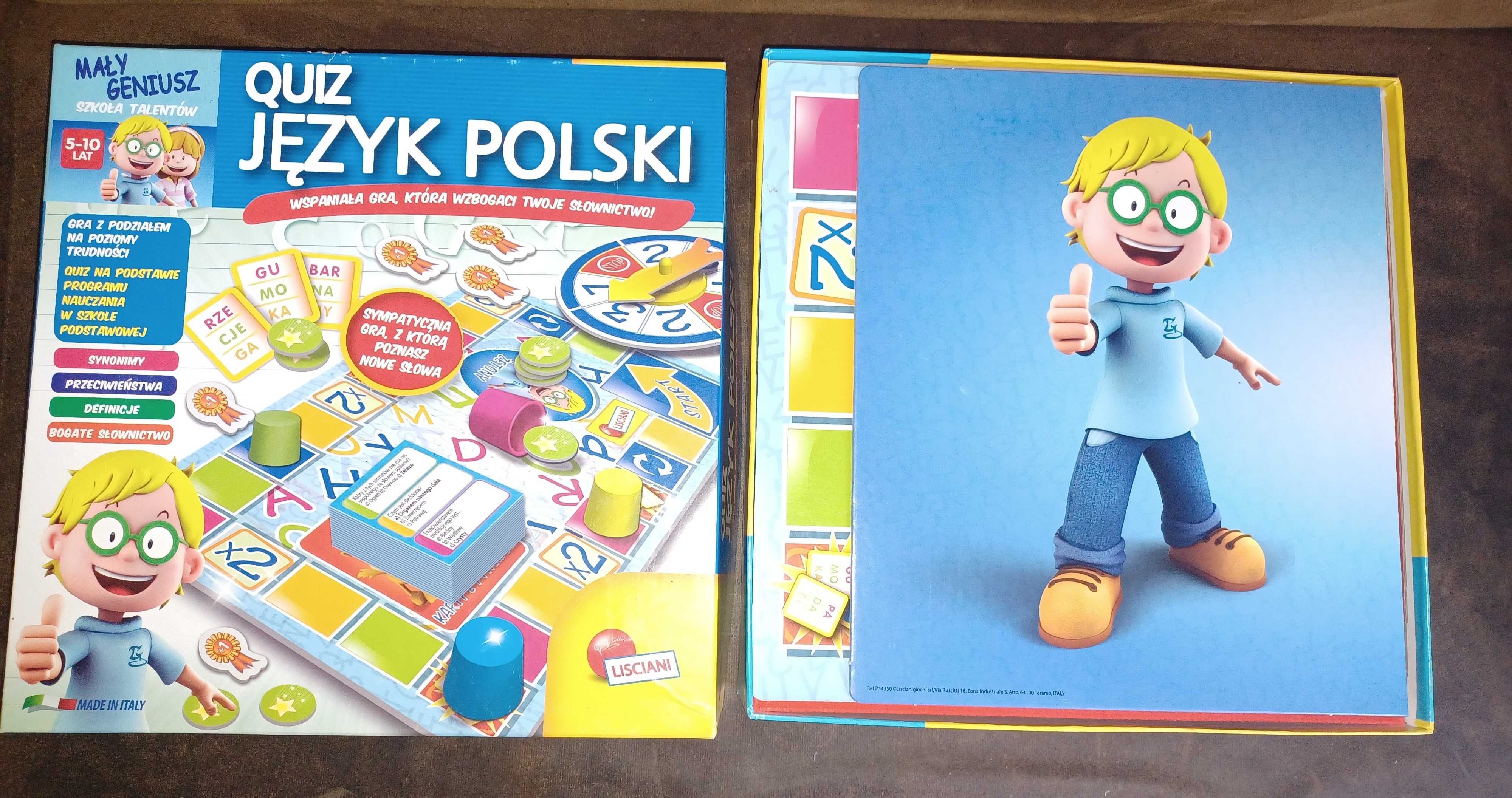 Zabawki gry quiz język polski