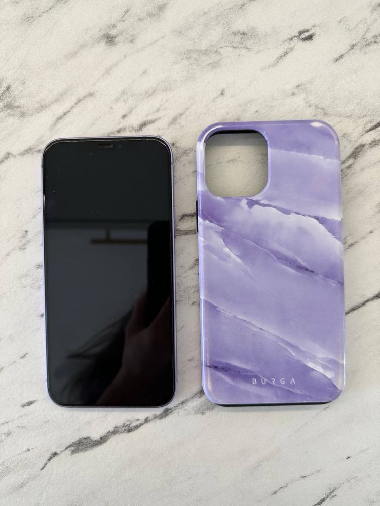 Iphone 12 Purple + Gratis Etui, Bateria 84% - Stan Bardzo Dobry!
