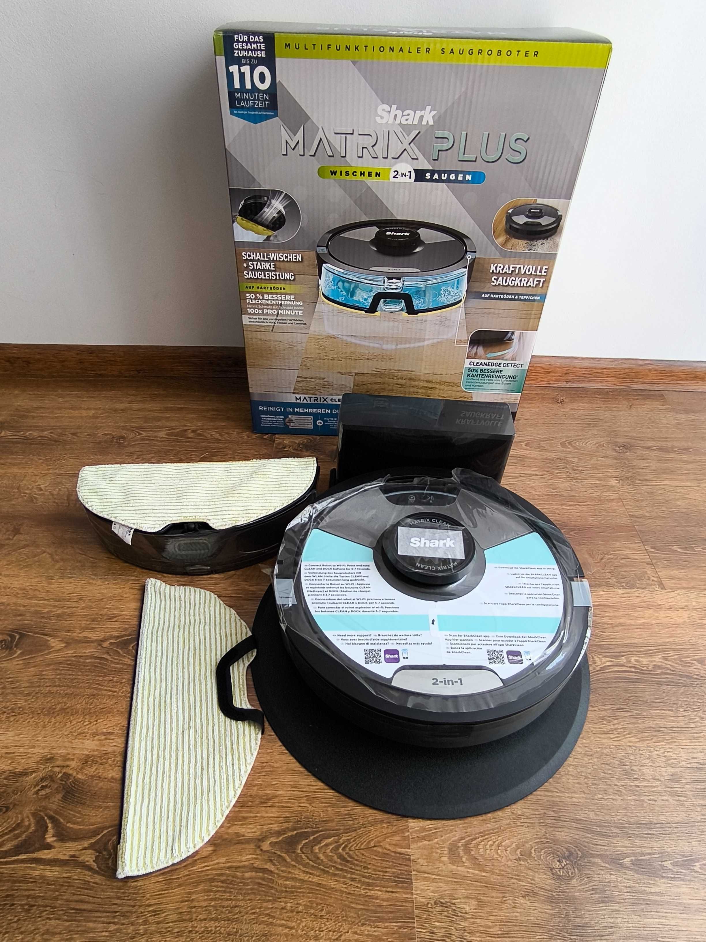Robot odkurzający Shark Matrix Plus 2w1 gwarancja 2 lata!