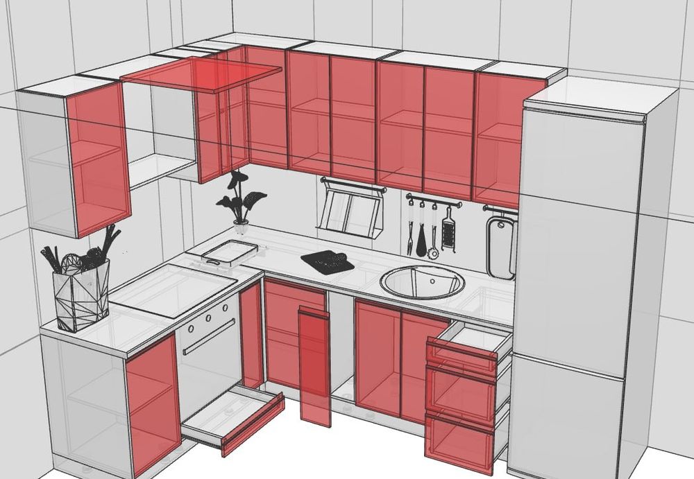 Акция! Новинка кухня без ручек.