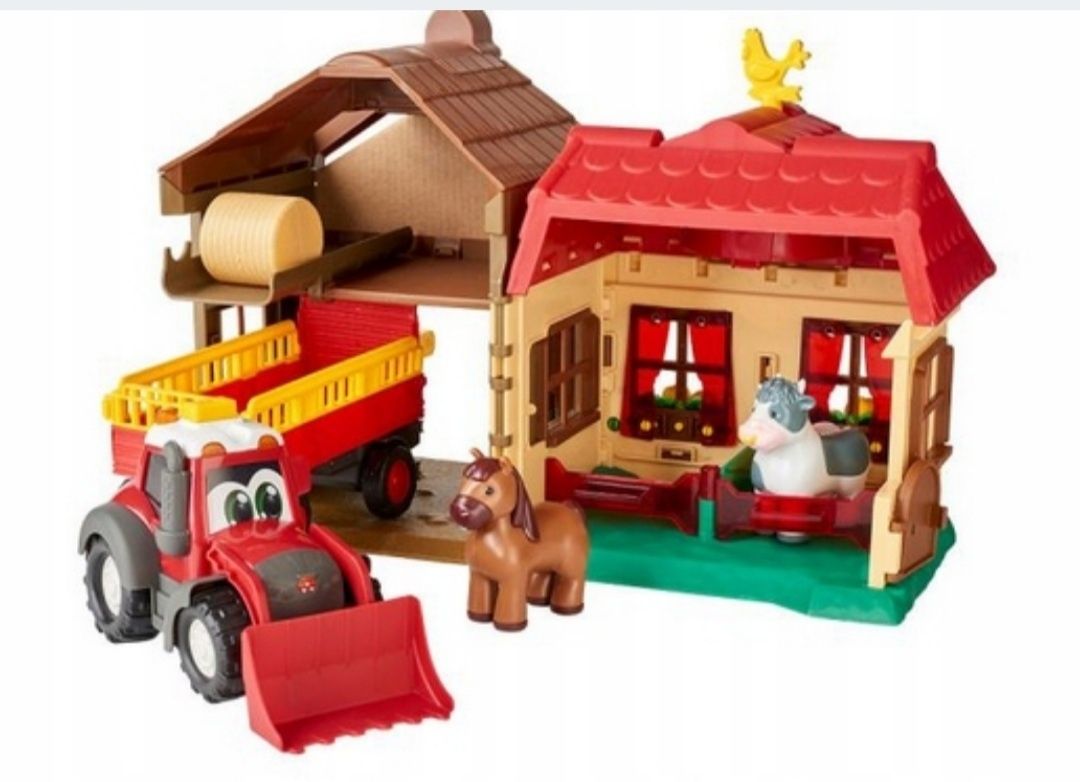 Domek Rolnika/ Dickie Toys/ Farma/Traktor/ przyczepa / zwierzęta