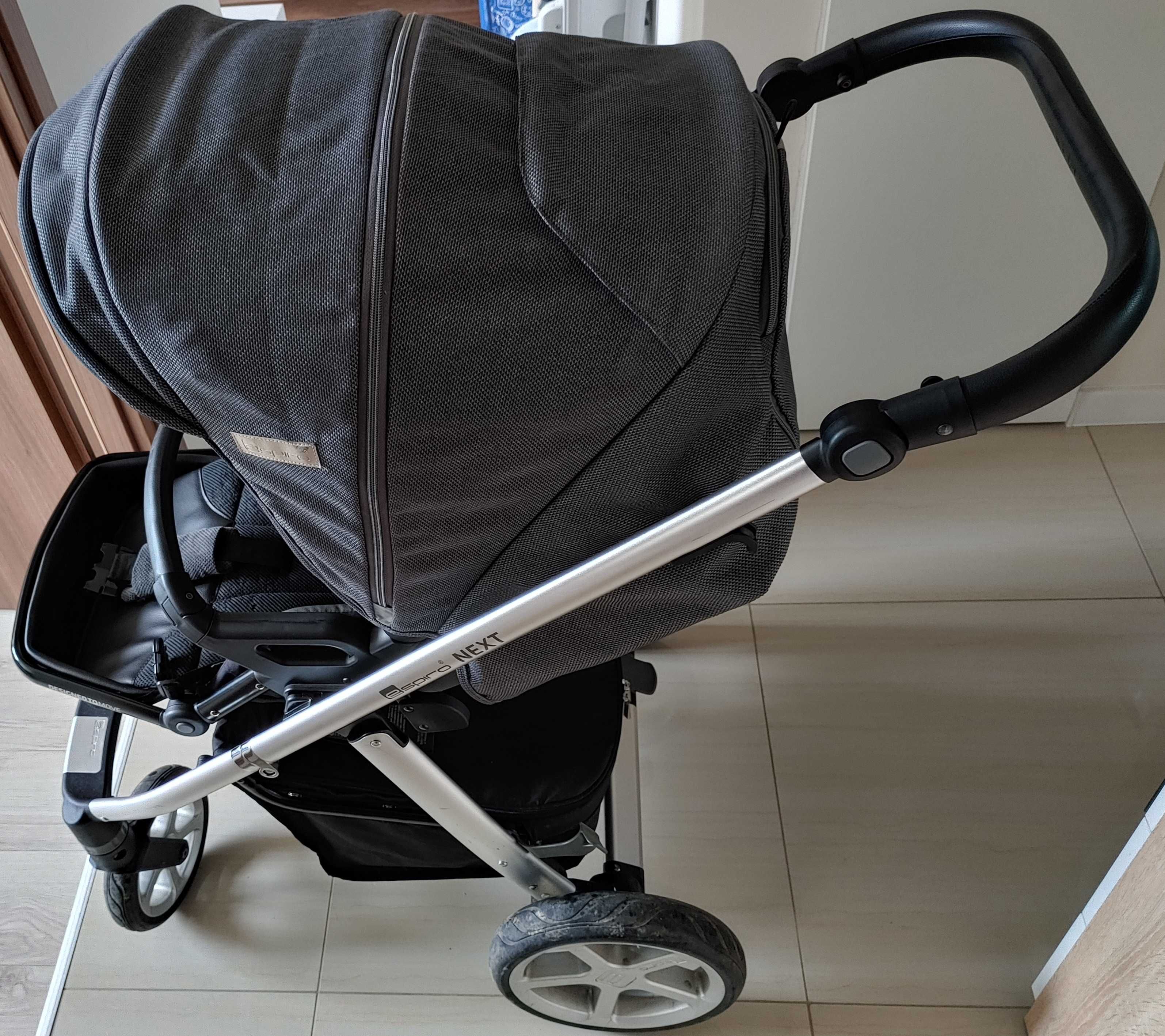 Wózek Espiro Next Silver 2w1 - 303 Night Sky + Espiro Only Way gratis