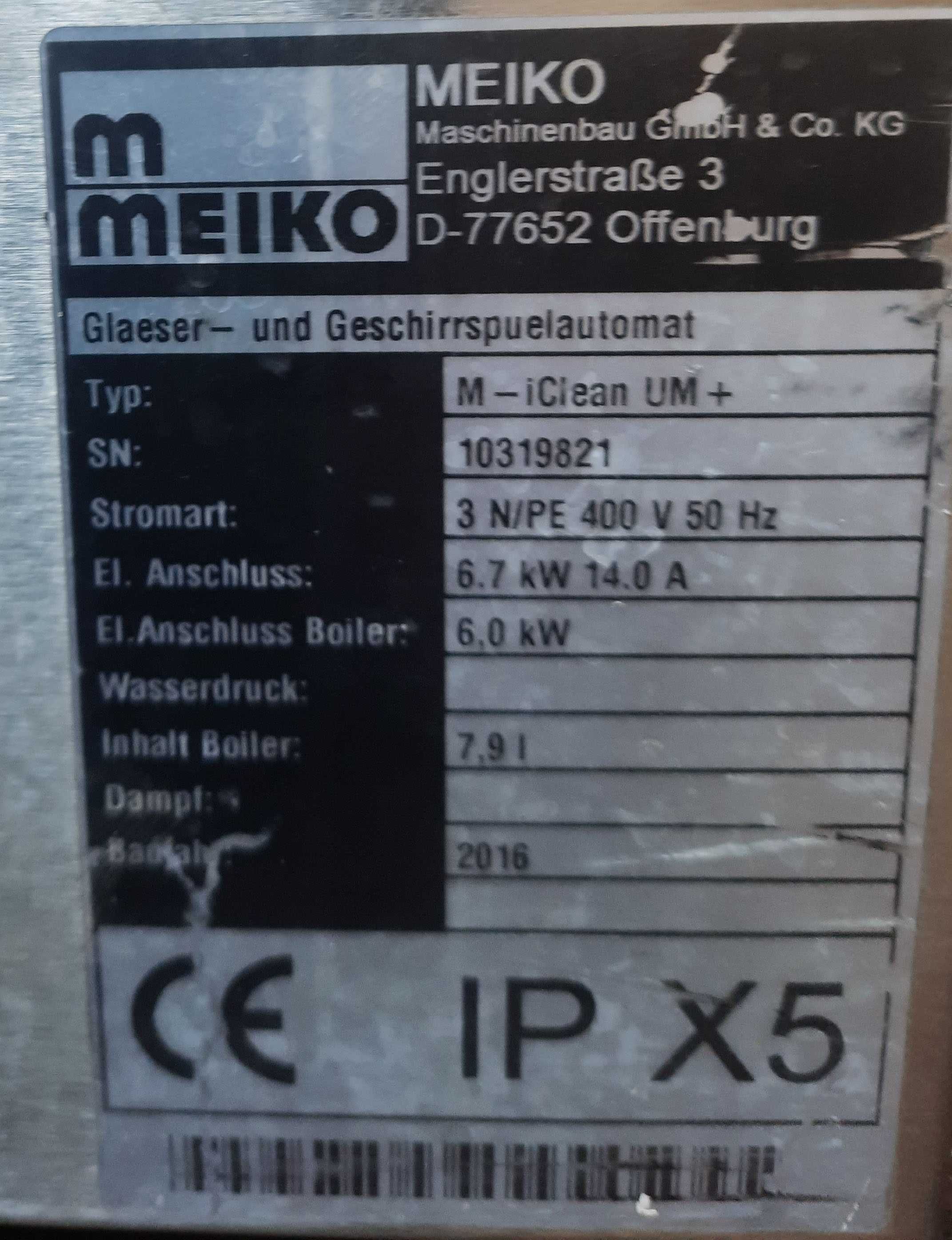 Zmywarka Wyparzarka Meiko M-iClean UM+ Gwarancja Transport