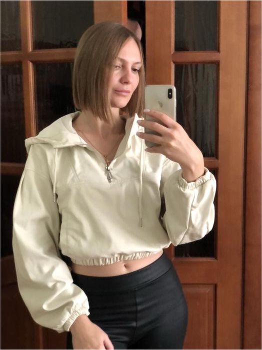 Кофта вітровка еко шкіра